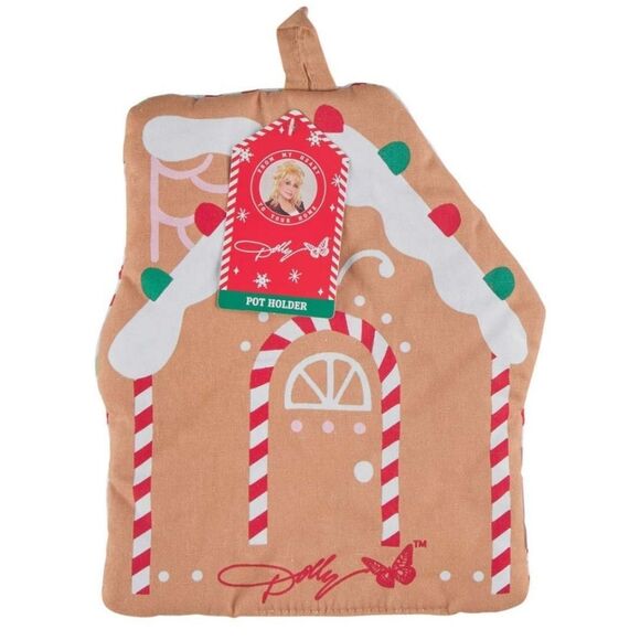Dolly Parton Gingerbread House Holiday Oven Mitt - Picture 2 of 7